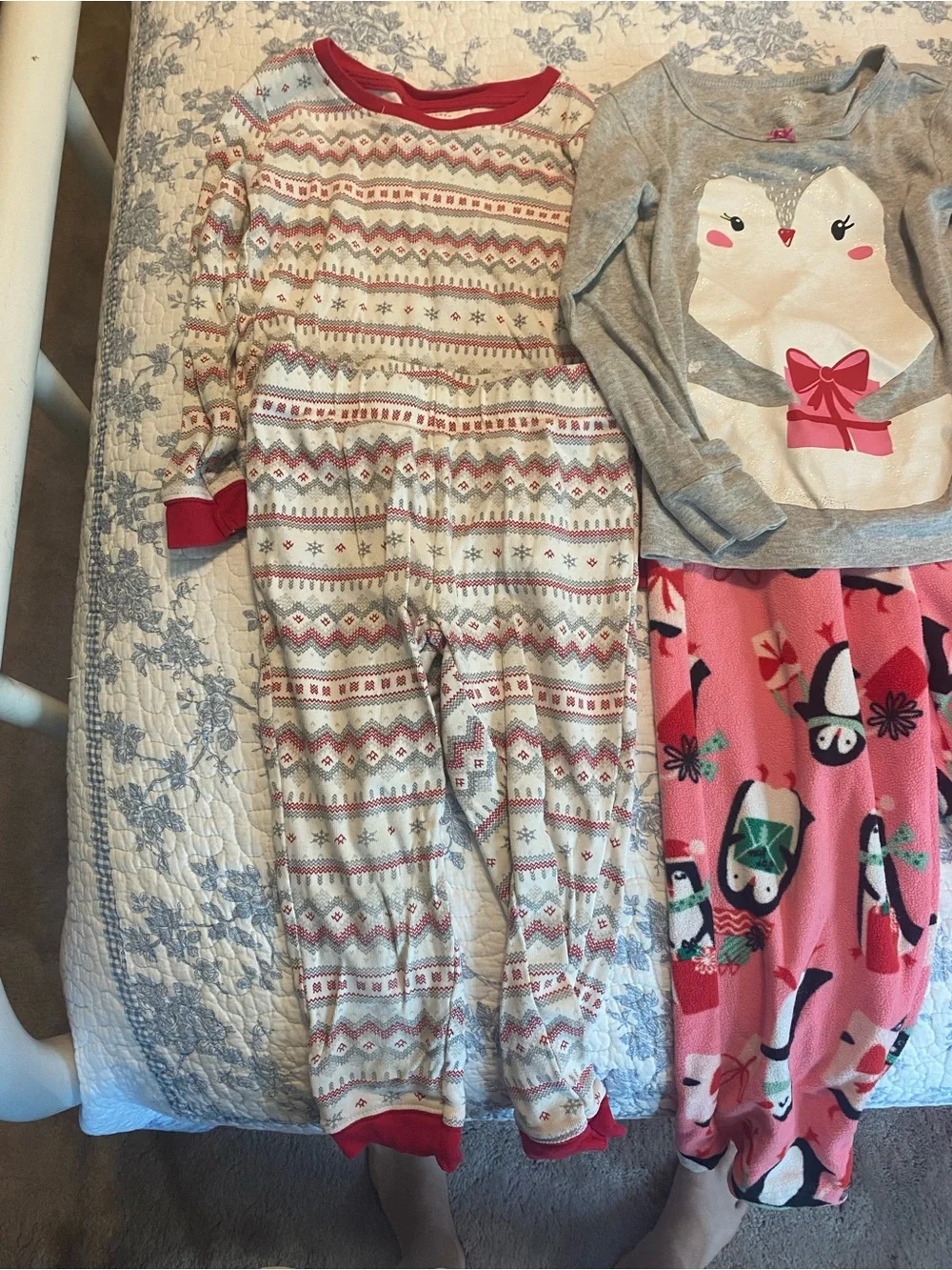 Toddler Girl Holiday Christmas Winter Pajama 4T Bundle